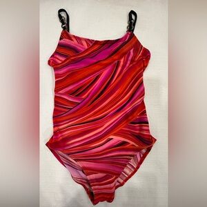 Vintage Beach Native One Piece Multicolor Swimsuit 
Size Medium